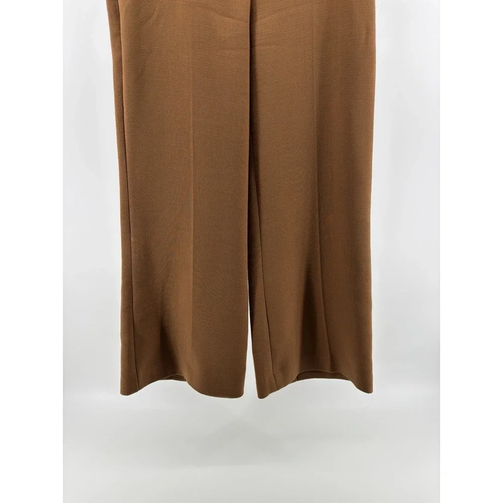 Theory Pants Womens 2 Wool Blend Wide Leg Dress Career Made In‎ USA Preppy Chic